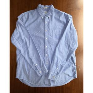 J.Crew Men's Classic Broken-In Blue Oxford Shirt - XLT